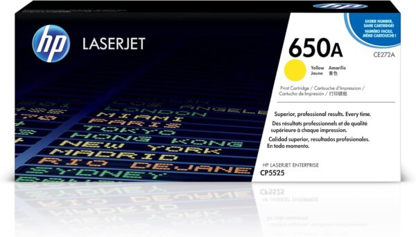 تونر HP LaserJet 650A أصفر