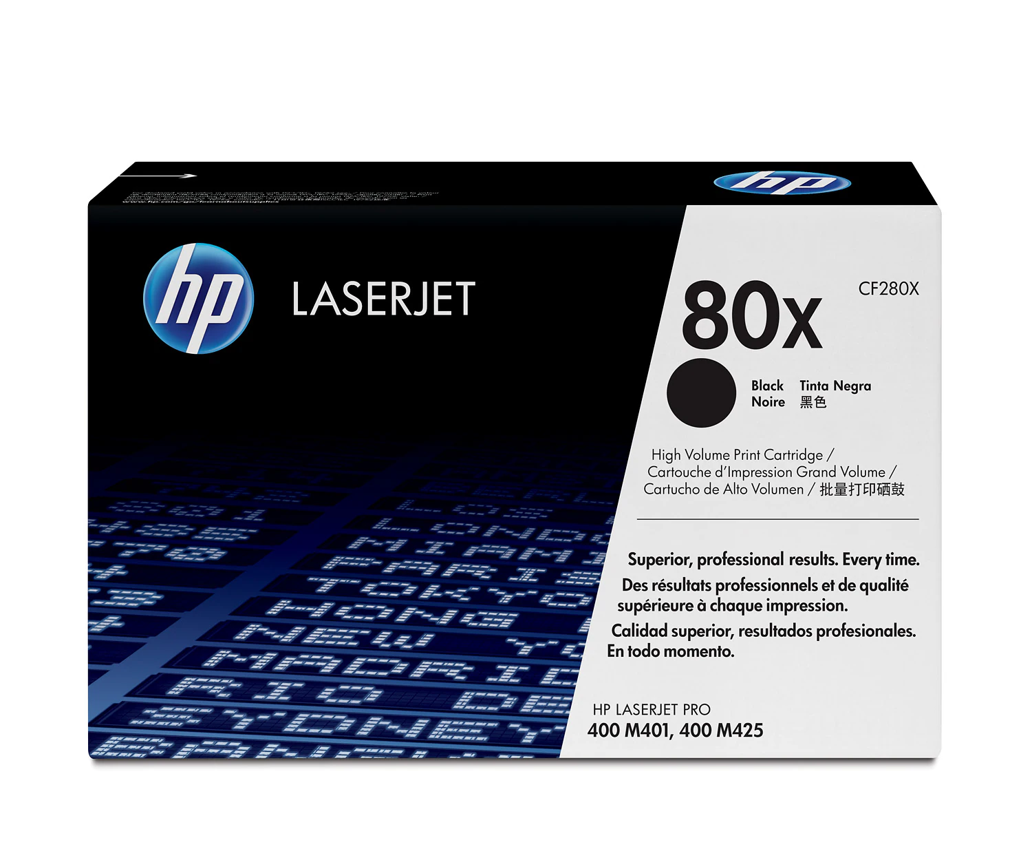 HP 80X High Yield Black Original LaserJet Toner Cartridge, CF280X